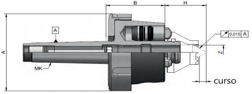 Desenho Técnico Arrastador Cone Morse Com Porca